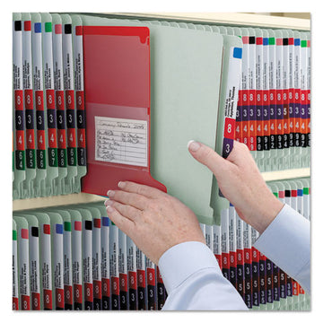 Smead® End Tab Pressboard Classification Folders With Safeshield Coated Fasteners, 2 Dividers, Legal Size, Gray-green, 10-box freeshipping - TVN Wholesale